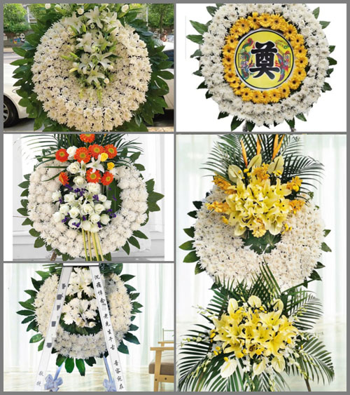 陕西咸阳市旬邑县马栏镇坪里村花圈速递